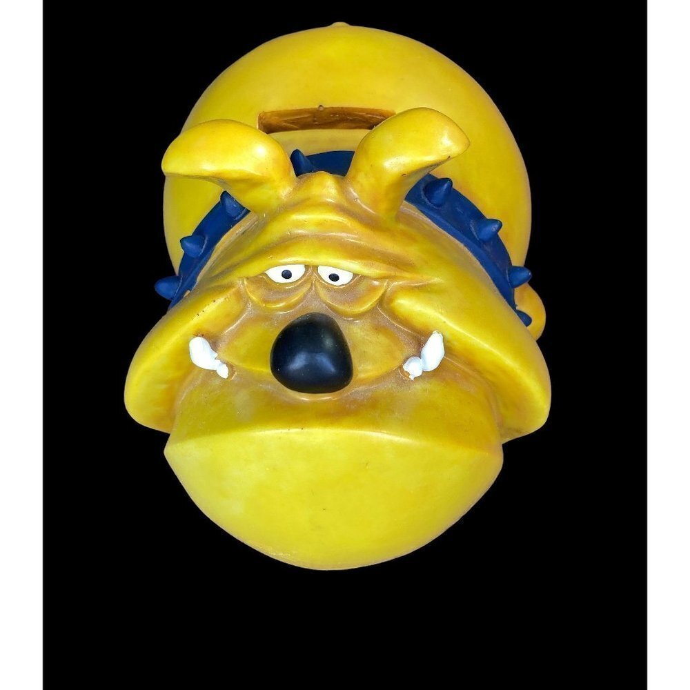 Price drop Vintage Bulldog Coin Bank, Paolo Chiari Resin Dog Figure, Italy
